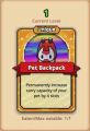 The Pet Backpack card