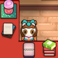 Freya at her desk in the store
